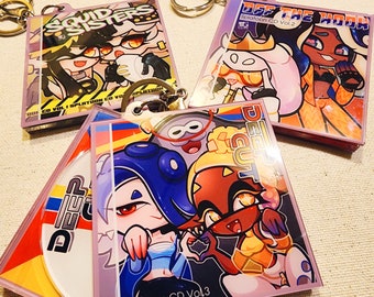 Splatoon Mini CD Case 3in. Acrylic Keychain [ Squid Sisters | Off the Hook | Deep Cut ]