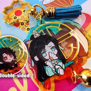Scum Villain's Self-Saving System: Double-Sided Glitter Epoxy Keychain