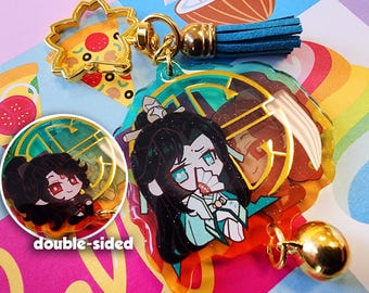 Scum Villain's Self-Saving System: Double-Sided Glitter Epoxy Keychain