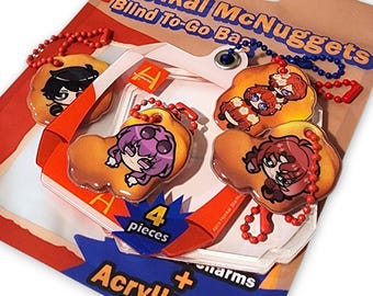 GACHA!! Honkai Star Rail: Squishy McNuggets Character Charms + Case INCLUDED