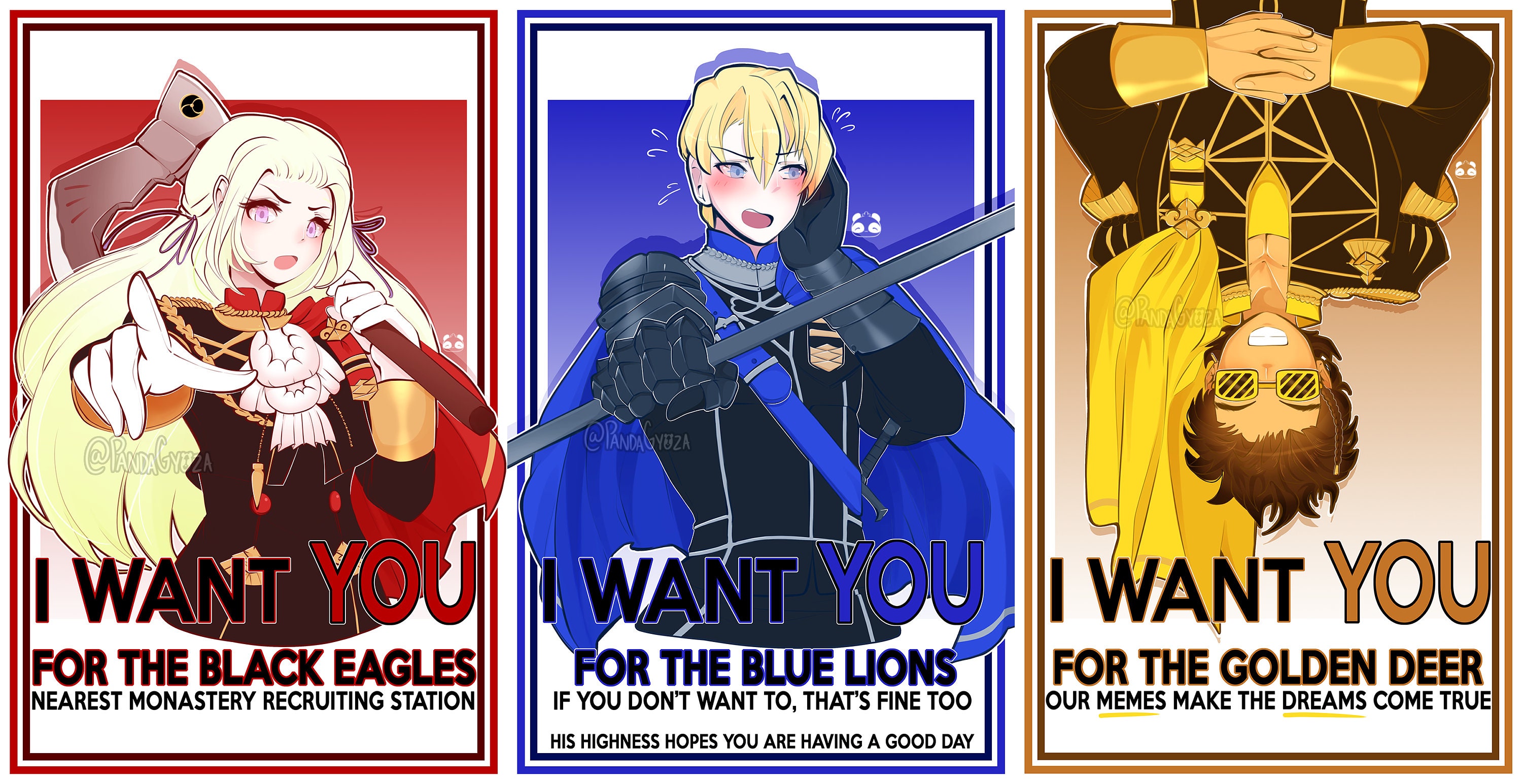 I WANT YOU! Recruitment Posters: FE3H Fire Emblem Three Houses 11 x 1…