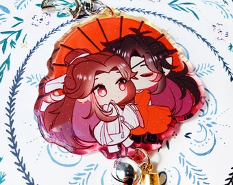 Heaven Official&#39;s Blessing: Double-Sided Glitter Epoxy Keychain