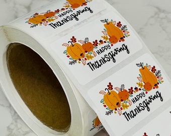 Happy thanksgiving stickers, happy thanksgiving labels, happy thanksgiving, thanksgiving labels, thanksgiving stickers, cute fall stickers