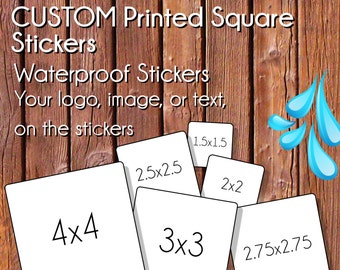 Waterproof stickers, square waterproof labels, square labels,custom labels.custom stickers,personalized labels,personalized stickers,labelin