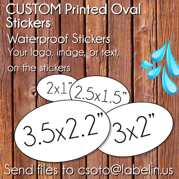 Waterproof oval stickers,oval labels, waterproof stickers,oval labels,soap labels, waterproof stickers,Custom Stickers,Custom Labels .