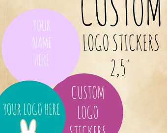 100 and Up custom labels logo stickers custom stickers | Etsy