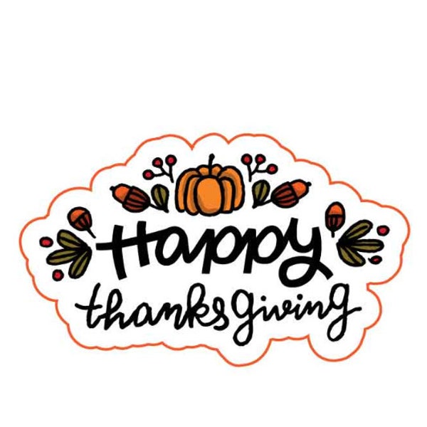 Happy Thanksgiving Labels, Thanksgiving Stickers, Cute Thanksgiving Labels, Cute Thanksgiving Stickers, Fall Stickers, Not Customizable