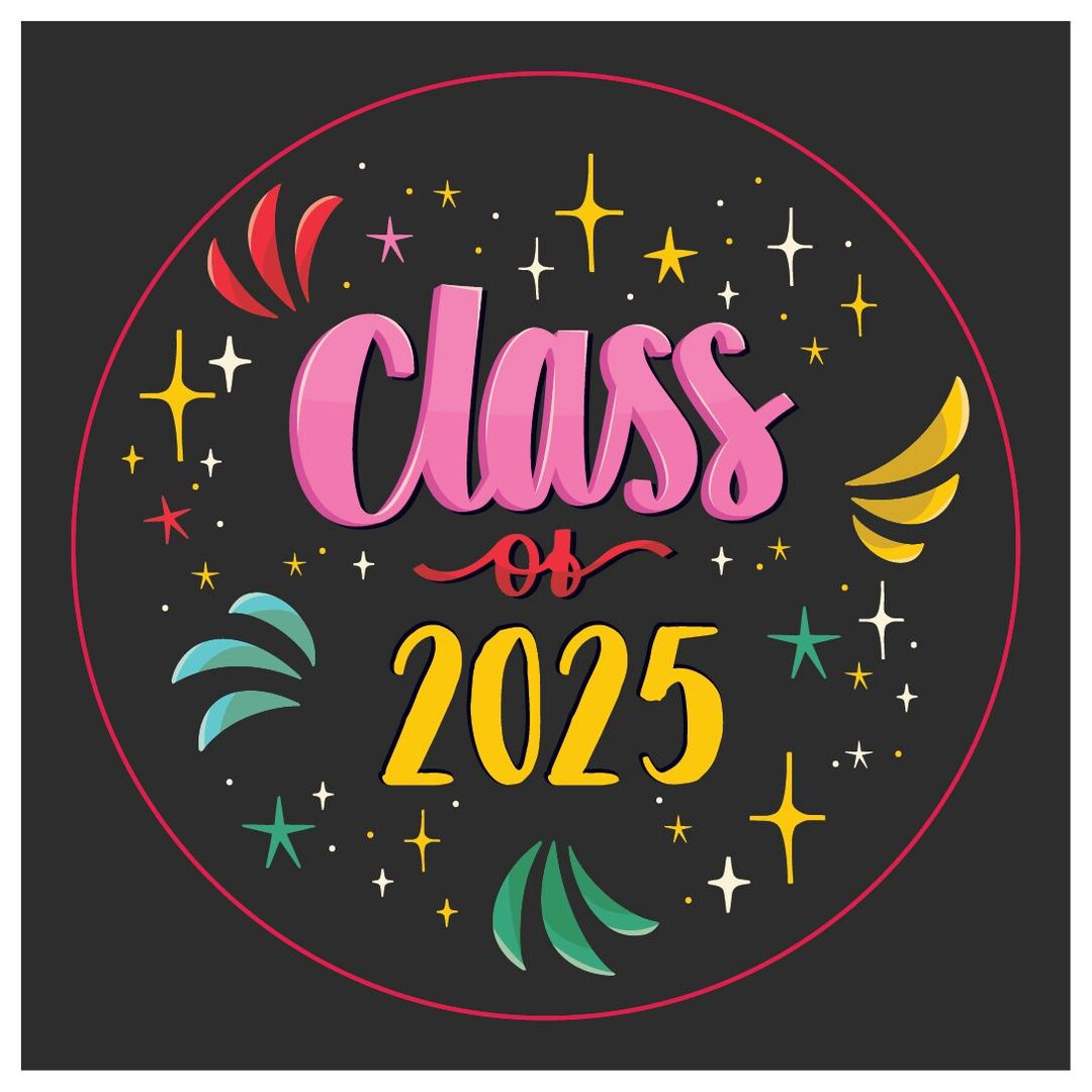 Class of 2025 Graduation Stickers – Glossy Circle Labels for Seniors ...