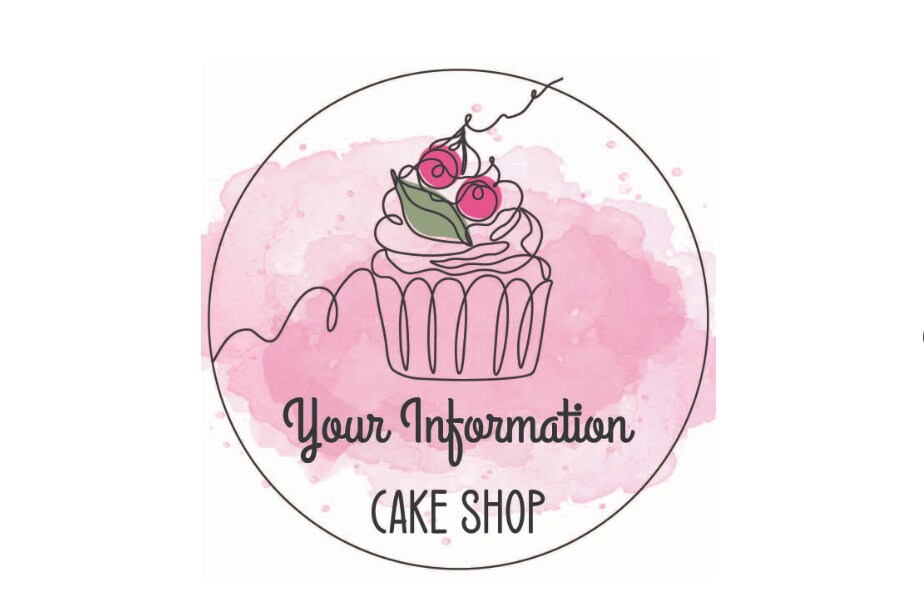 Bakers labels, custom labels, custom stickers, bakery labels, custom labels, stickers, labels, logo labels, logo stickers CIRCLES