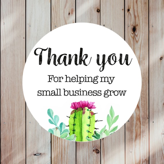 thank you for supporting small business stickers
