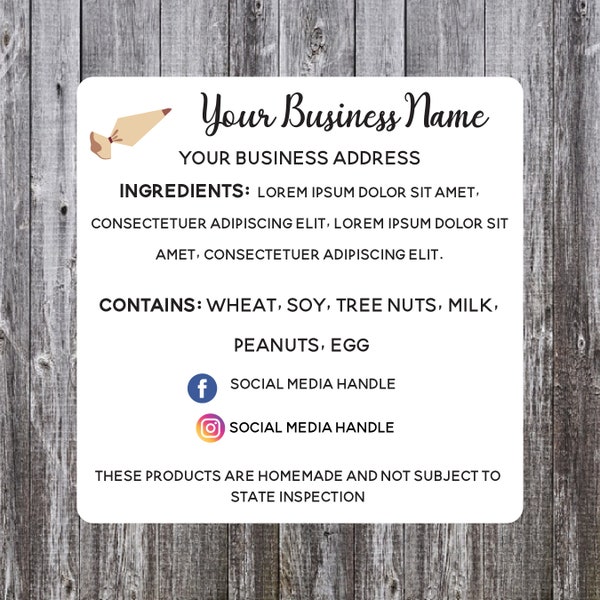 Food Stickers and Labels Etsy