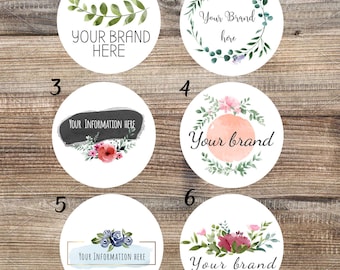 Custom Logo Stickers – Waterproof Circle Labels, Small Business Branding