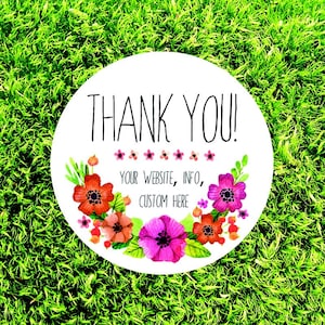 Circle Thank you stickers custom stickers custom labels thanks you labels wedding stickers for favors round thanks you label  party stickers