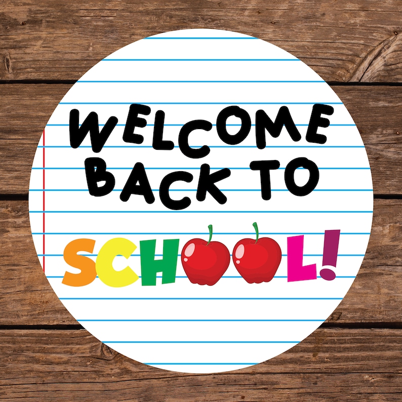 Back to School Labels Back to School Stickers School Labels Etsy