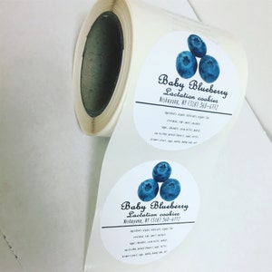 Custom printed circle Labels, custom stickers, 4 inches circle, big circle label, custom labels,bakery stickers, organic product labels image 3