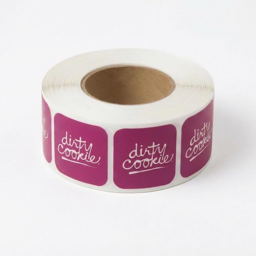 1x1 Square Label Rounded Corners – Glossy Paper Stickers – Custom ...