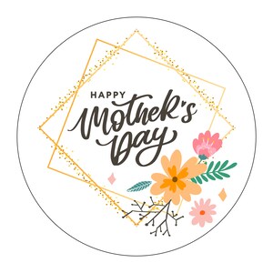 Happy Mother&#39;s Day, Happy Mother&#39;s Day Stickers, Mother&#39;s Day Labels, Cute Stickers Mother&#39;s Day Stickers,