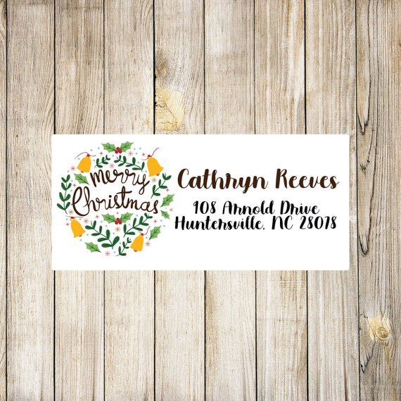 Christmas Address Labels-address Labels-address - Etsy
