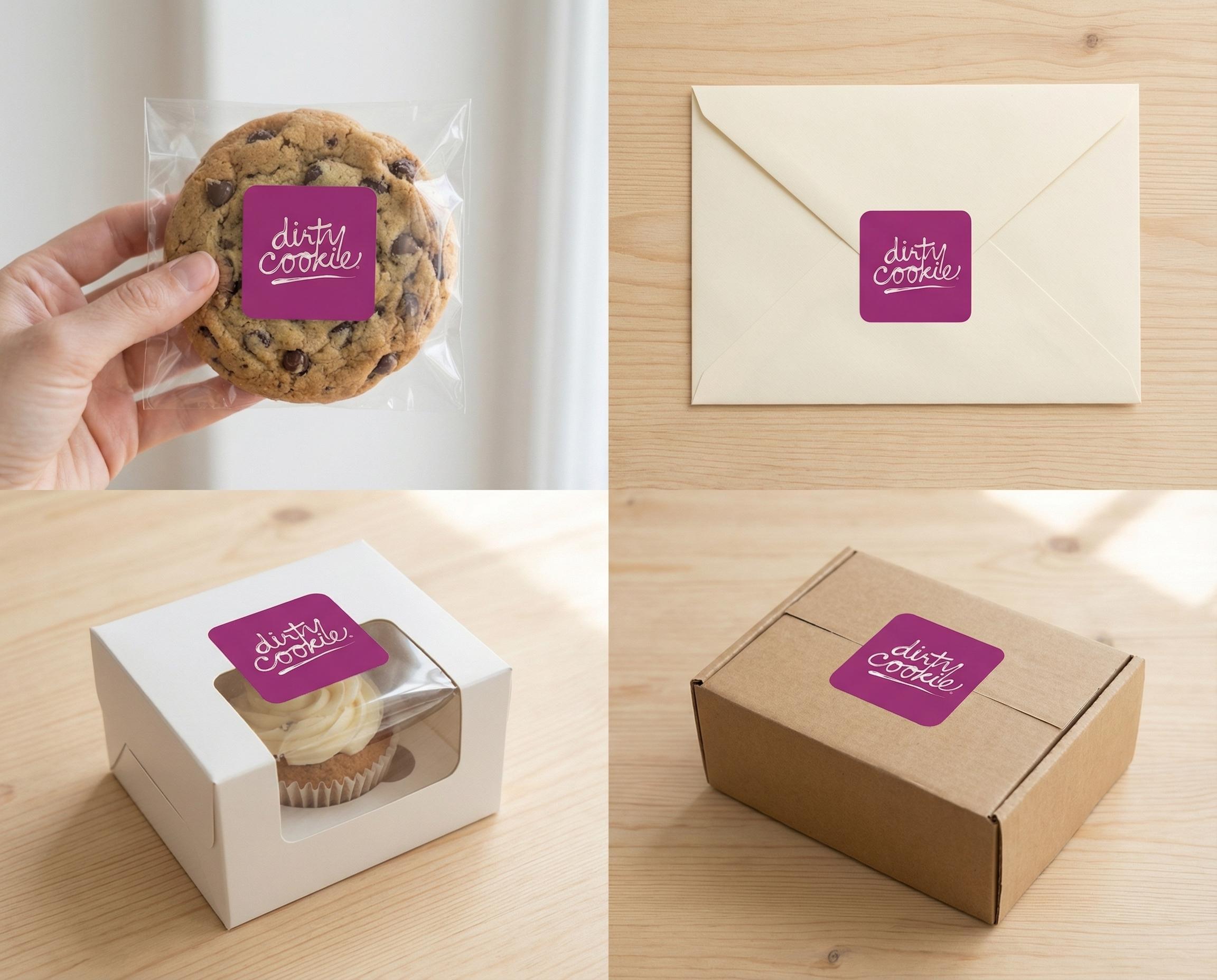 1x1 Square Label Rounded Corners – Glossy Paper Stickers – Custom ...