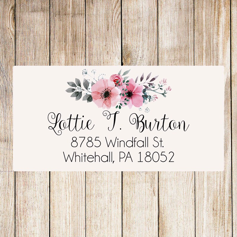 Floral return address labels cute address labels flowers Etsy