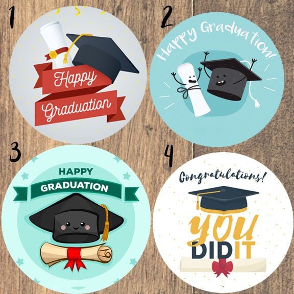 Happy Graduation Stickers - Etsy