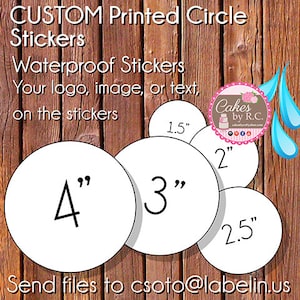 waterproof circle labels , waterproof labels, waterproof stickers, circle labels , round waterproof stickers, beauty product labels,labelin Bild 8