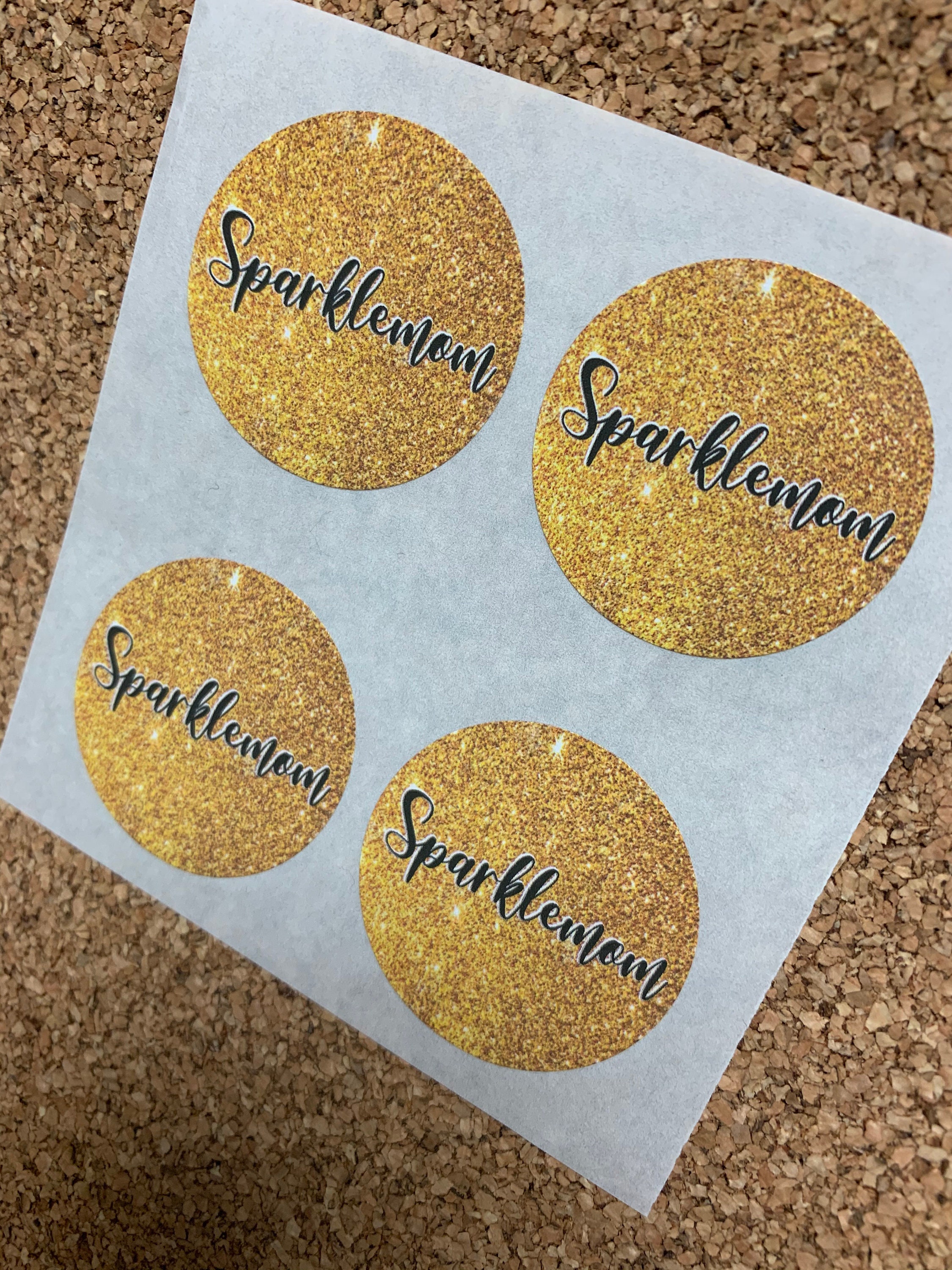 Custom Glitter Stickers  Durable & Easy To Apply