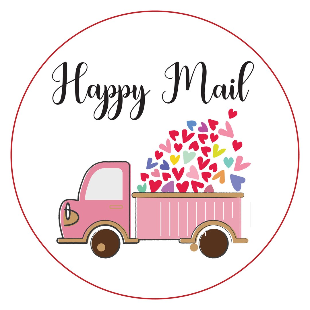 Happy Mail Labels, Happy Mail Stickers, Happy Mail, Cute Labels, Cute