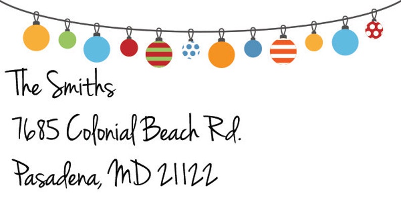 Christmas return address labels address labels custom address labels