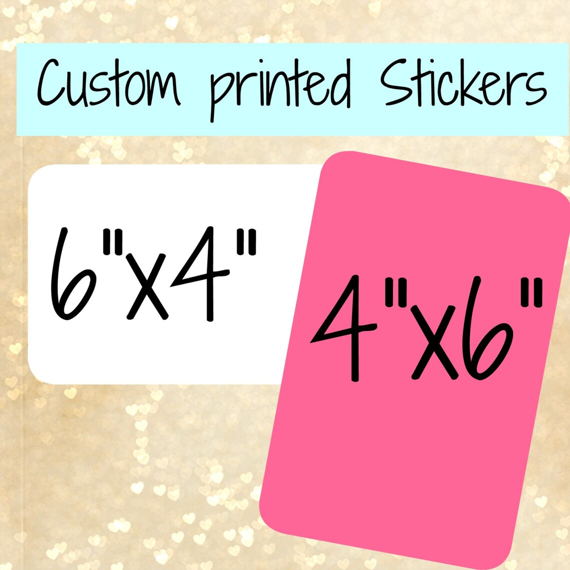 Custom Printed Stickers, Personalized Labels (6x4 or 4x6) - Etsy