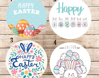 Easter labels, Easter stickers, cute bunny labels, cute Easter labels, 24 labels, Easter designs, happy Easter,labels, stickers,labelin