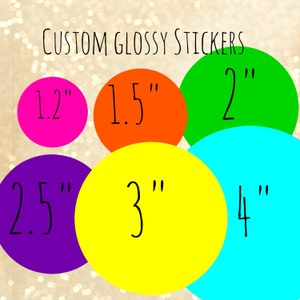 50-500 Circle Custom stickers, custom labels,50 printed stickers, round labels, label stickers,  personalized stickers, logo sticker,