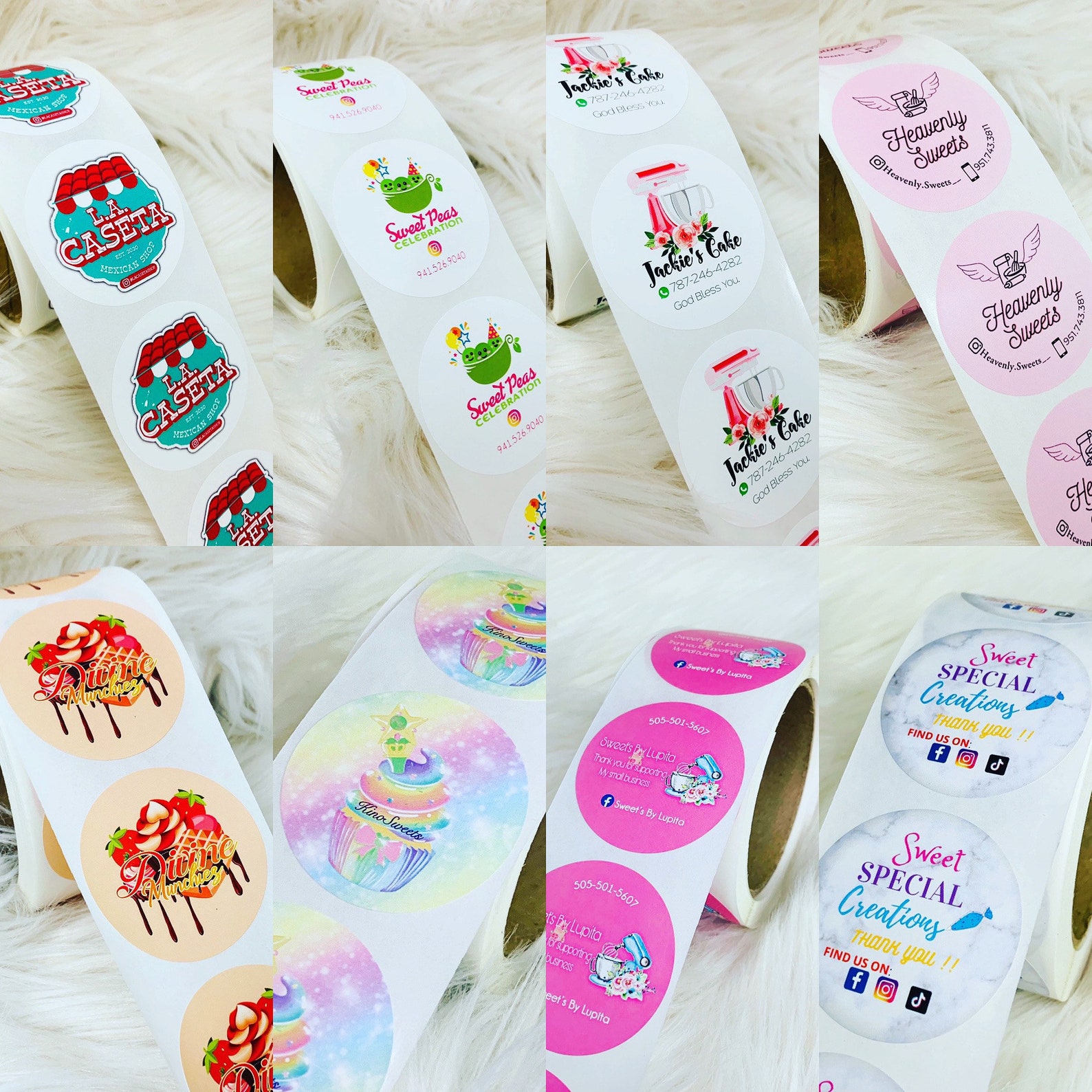 Custom Stickers Bulk Stickerscustom Stickers Square Etsy