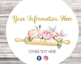 Custom logo, logo design , custom labels, custom stickers , bakery labels ,cake stickers ,bakery logo labels,custom stickers, personalized