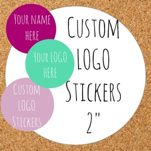 Custom Stickers,Custom Labels,Product LabelsPersonalized stickersPersonalized Labels custom stickers custom logo personalized 2 circle image 1