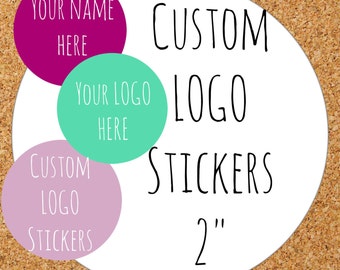 2&quot; Circle Semi-Glossy Custom Stickers | Personalized Labels | Product Labels | Custom Logo Stickers