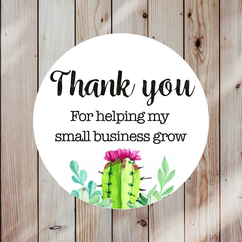 cute thank you stickers small business labels thank you