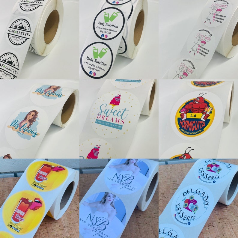 Custom Labels Custom Stickerslogo Labels Logo Stickers Etsy