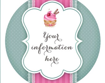 Custom Labels,bakery sticker,custom stickers,PRE DESIGN STICKERS,personalized labels,product labels,logo stickers,custom circle stickers,