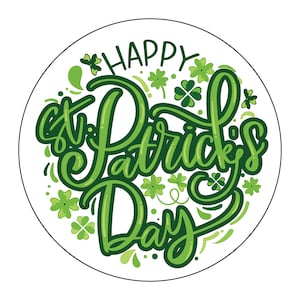 St. Patrick's Day Stickers, Lucky Green Labels (24 Count)