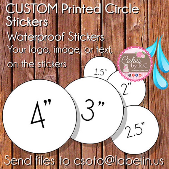 Custom Waterproof Circle Stickers: Logo BOPP Labels