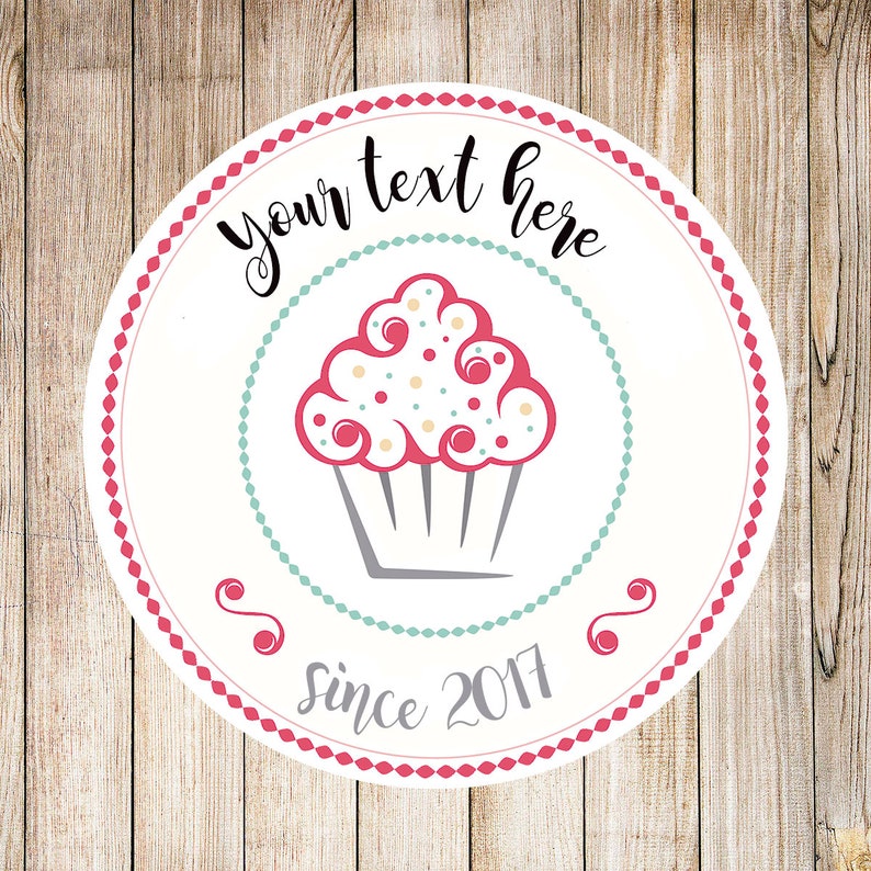 Custom Labels Log Stickersbakery Labels Bakery Logo Etsy