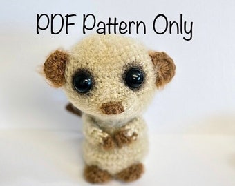 Crochet Meerkat-Crochet Pattern-Pdf File-Digital Download-Crochet Amigurumi-Crochet Plushie-Meerkat Pattern-Crochet Gift-Meerkats-Toys-Gifts