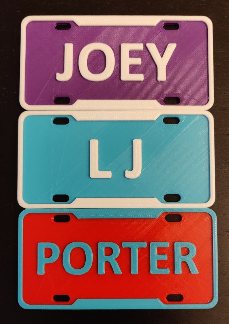 Custom Bicycle License Plate Etsy