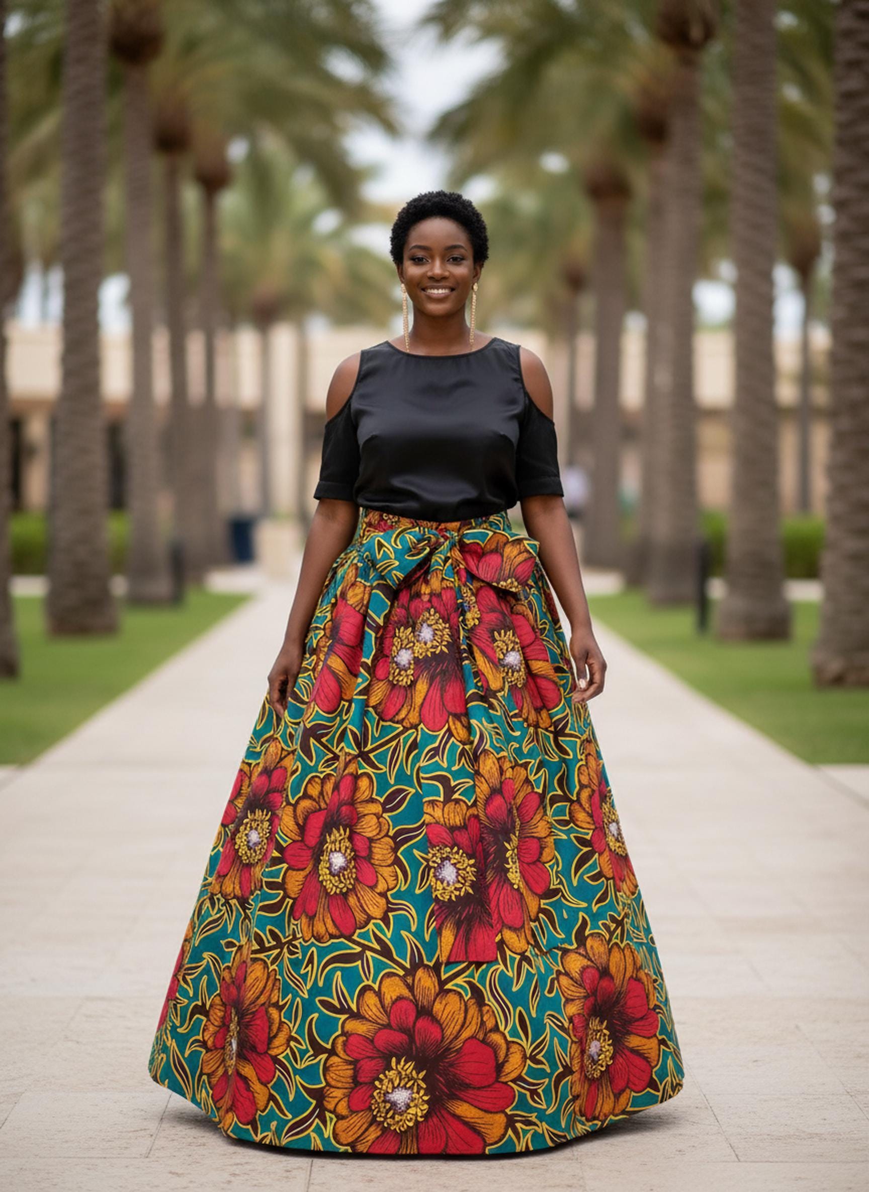 Elastic Ankara Dress - Etsy