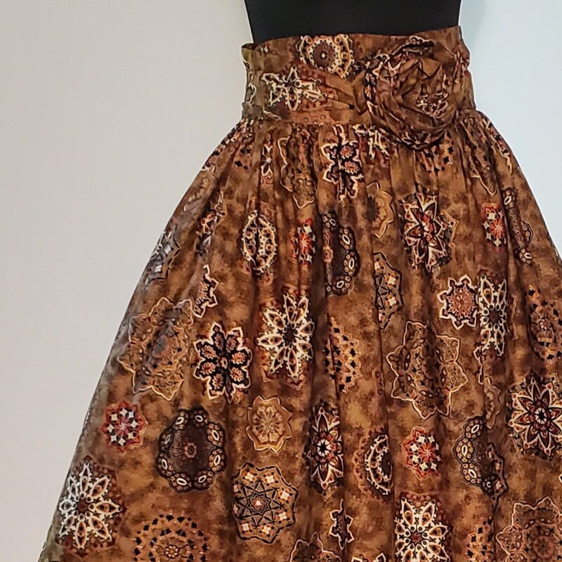 High Waist Floor Length Skirt
