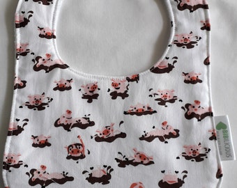 Baby bib -Farmyard Pig