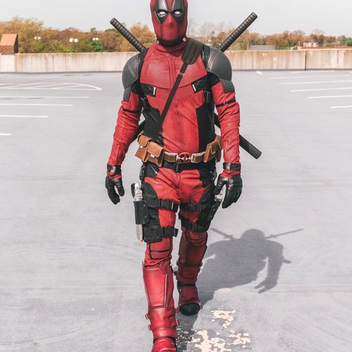 Deadpool Costume / Cosplay Suit. Made From V2 Screen Printed - Etsy