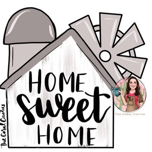 barn farmhouse door hanger template printable Includes SVG