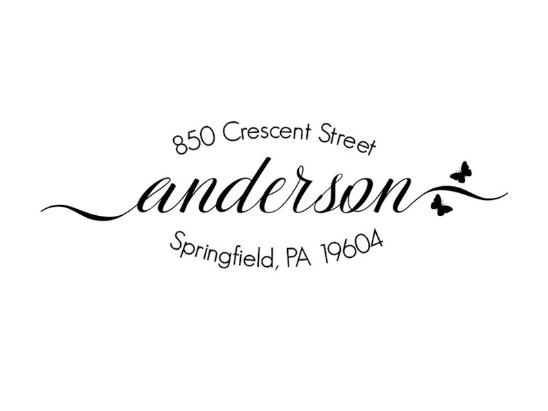 Return Address Stamp Custom Address Stamp Self Ink Custom Address Stamp Personalized Return Address Stamp